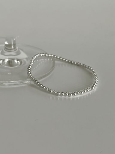925 Sterling Silver Vintage Beaded Bracelet