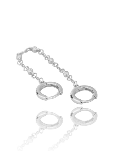 925 Sterling Silver Geometric Tassel Minimalist Single Earring(Single-Only One)