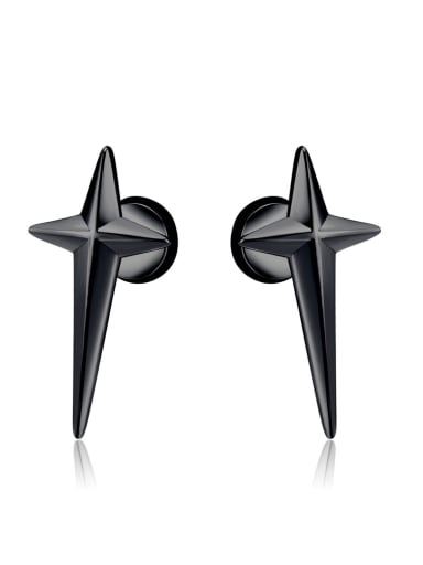 Titanium Steel Cross Minimalist Stud Earring