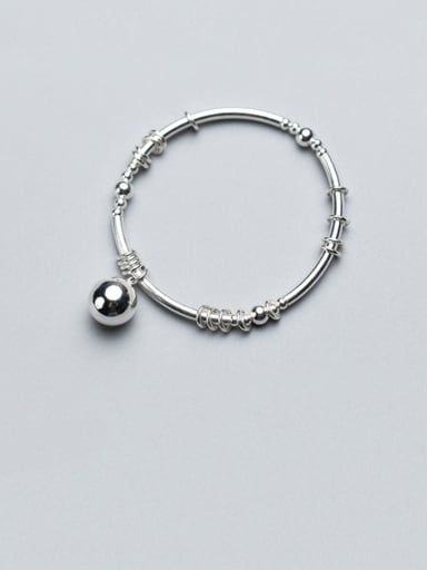 925 Sterling SilverSimple Light Bead Bracelet