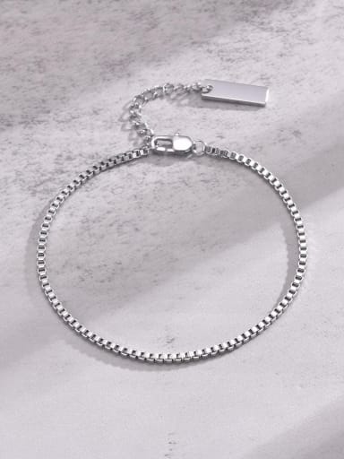 Steel color, length 21cm Stainless steel Irregular Minimalist Bracelet