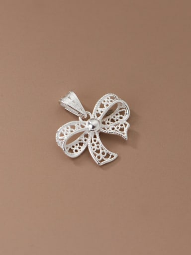 925 Sterling Silver Minimalist Butterfly  Flower Pendant