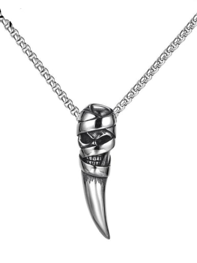 custom Stainless steel Skull  Hip Hop Pendant