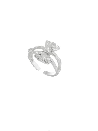 Silver 925 Sterling Silver Butterfly Vintage Band Ring