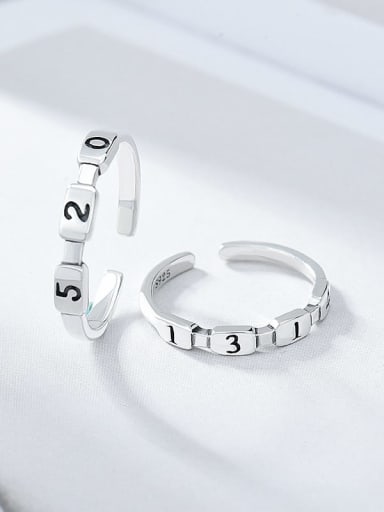 925 Sterling Silver Number 1314 Vintage Couple Ring