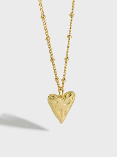 925 Sterling Silver Heart Vintage Necklace