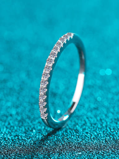 custom Sterling Silver Moissanite White  Dainty Engagement Rings