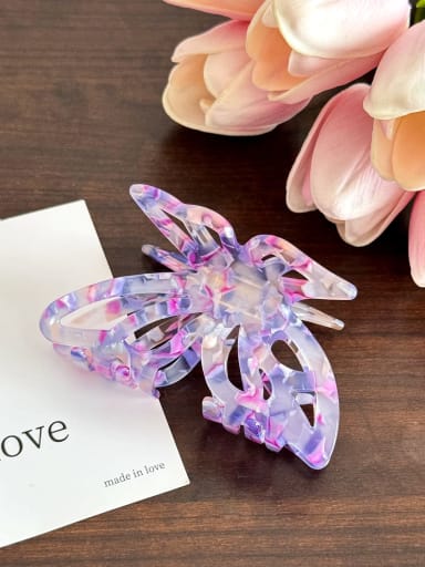 Cellulose Acetate Trend Butterfly Alloy Multi Color Jaw Hair Claw