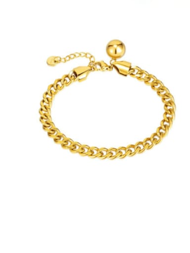 1357 Steel Bracelet Gold Titanium Steel Snake  Bone Chain Hip Hop Link Bracelet