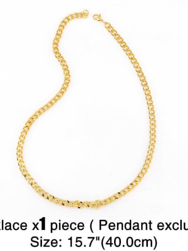 15.7inch 40CM Brass Hollow Geometric Chain Minimalist Necklace