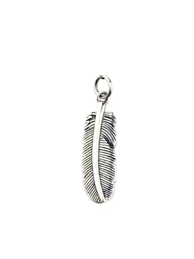 custom Vintage Sterling Silver With Vintage Feather Pendant Diy Accessories