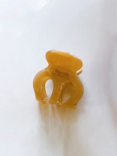 Jelly deep coffee 3cm Cellulose Acetate Trend Irregular Jaw Hair Claw