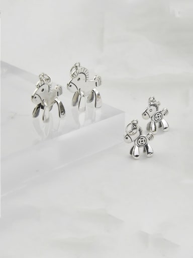 Vintage Sterling Silver With Simple Horse Retro DIY Accessories