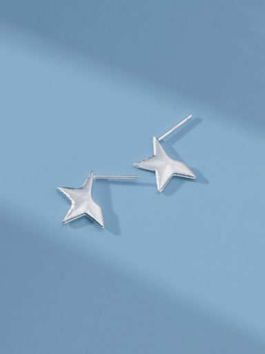 custom 925 Sterling Silver Star Minimalist Drop Earring