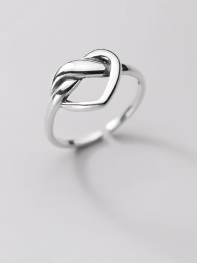 925 Sterling Silver Heart Statement Band Ring