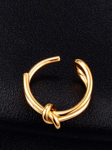 Titanium Knot Minimalist Band Ring
