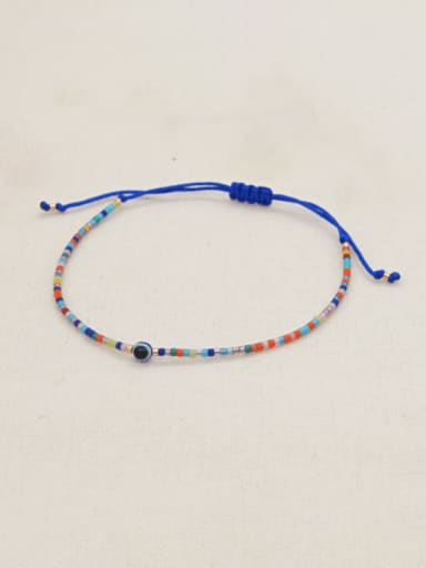MI B190433D Miyuki Millet Bead Multi Color Evil Eye Bohemia Handmade Weave Bracelet