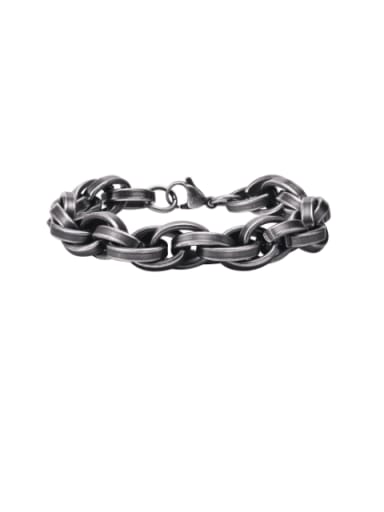 Stainless steel Irregular Hip Hop Link Bracelet