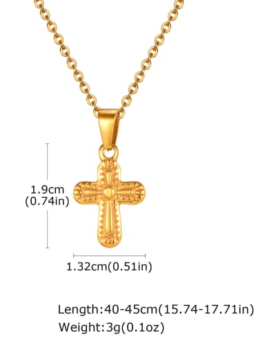 2031G without chain Stainless steel Cross Hip Hop Regligious Necklace