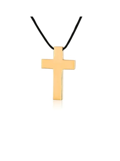 Titanium Cross Minimalist Regligious Necklace