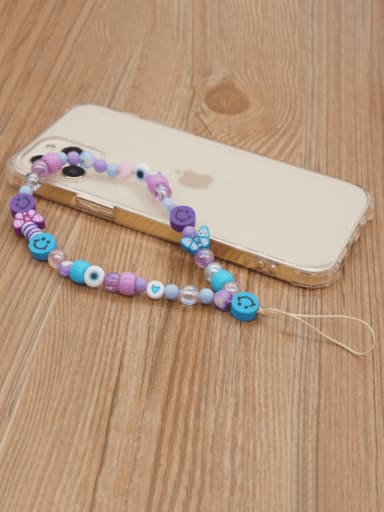 Multi Color Polymer Clay Smiley Bohemia Mobile Phone Accessories