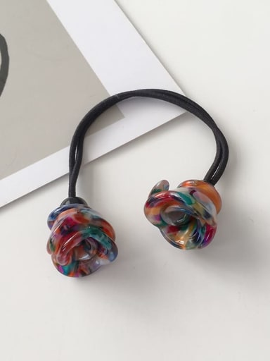 Cellulose Acetate Cute  Leopard head rope Double-headed rose Rubber band  Hair Rope