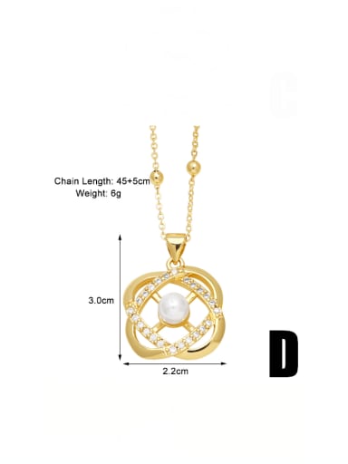 p03 d Brass Cubic Zirconia Heart Minimalist Necklace