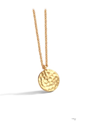 Brass Geometric Minimalist  Pendant Necklace
