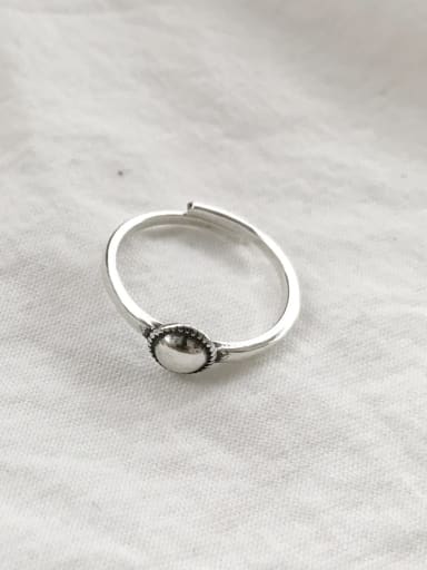 925 Sterling Silver Round Artisan Blank Ring