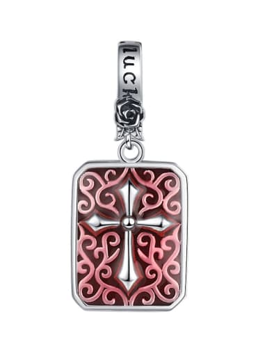 custom 925 Sterling Silver Bohemia Geometric Cross Pendant