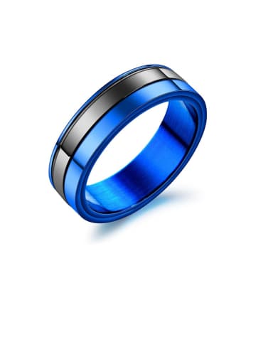Stainless Fashion Simple Steel couple ring