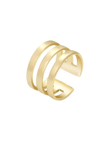 Alloy Smooth  Geometric Stackable Ring