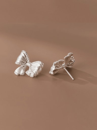 925 Sterling Silver Butterfly Cute Stud Earring