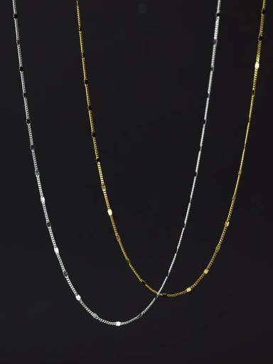 925 Sterling Silver Irregular Chain Minimalist Necklace