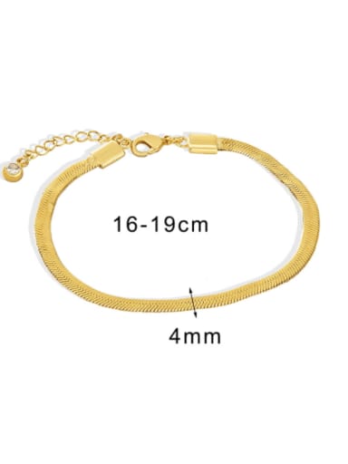 Brass  Minimalist  Snake bone chain Link Bracelet