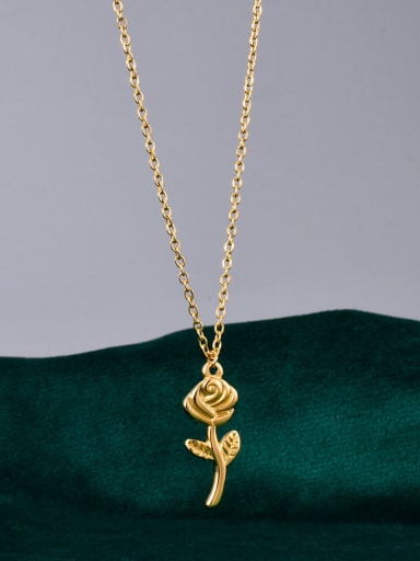 Titanium Rosary Minimalist pendant Necklace