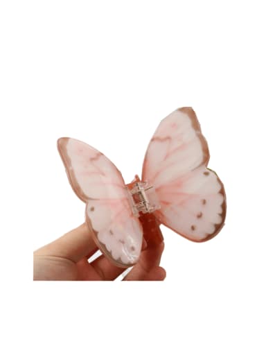 H649 Cellulose Acetate Trend Butterfly Alloy Jaw Hair Claw