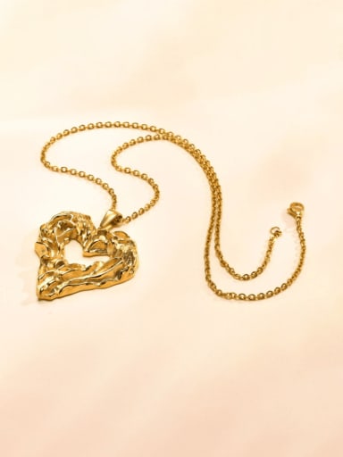 Pendant Chain Stainless steel Heart Minimalist Necklace