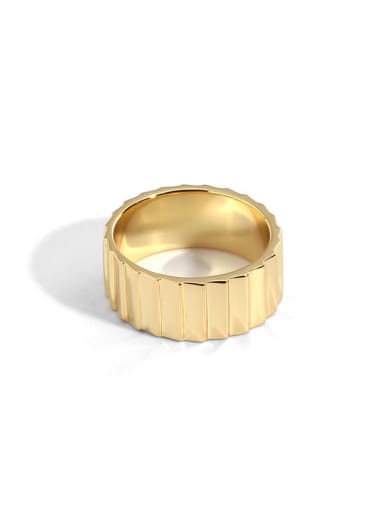 Brass Round Vintage Band Ring