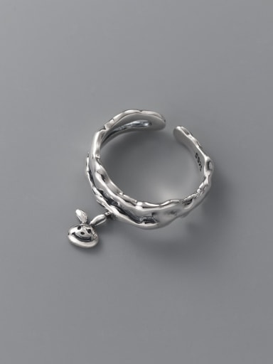 custom 925 Sterling Silver Rabbit Vintage Stackable Ring