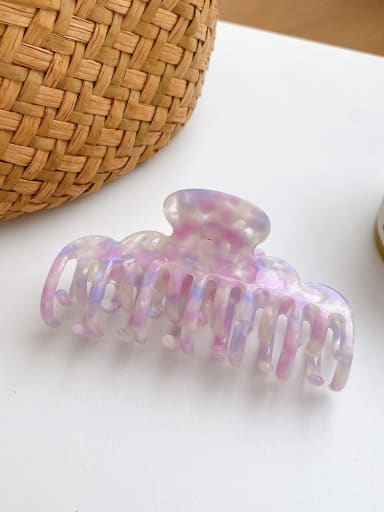 Colorful powder 8.5cm Cellulose Acetate Trend Geometric Alloy Multi Color Jaw Hair Claw
