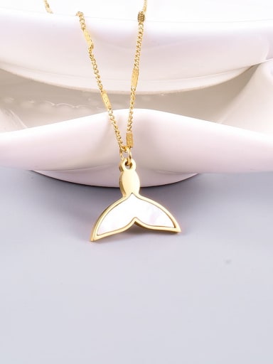 Titanium Dolphin Minimalist Necklace