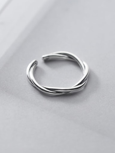 925 Sterling Silver Cross Minimalist Midi Ring