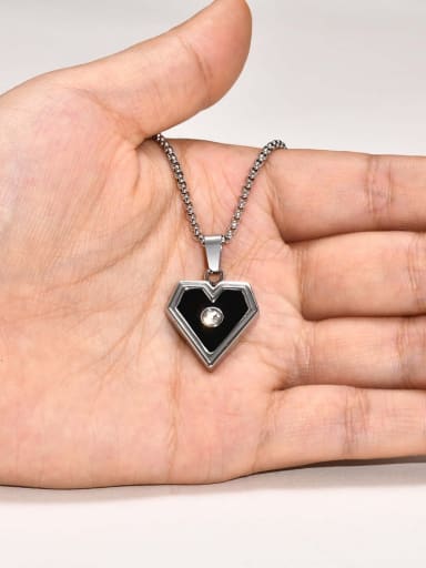 Pendant, without chain Stainless steel Hip Hop  Triangle  Pendant