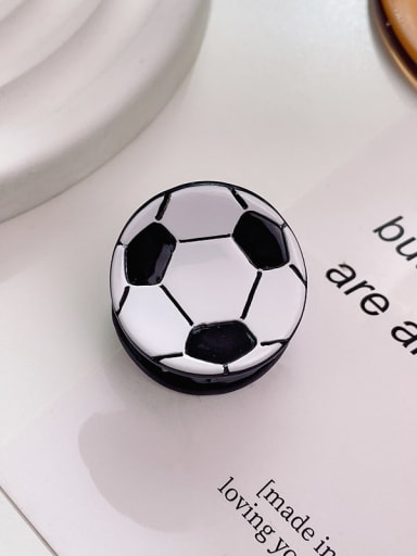 White football Cellulose Acetate Minimalist Ball Alloy Multi Color Jaw Hair Claw