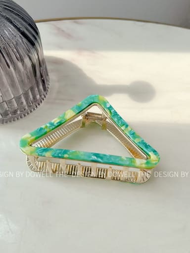 Cellulose Acetate Trend Triangle Alloy Multi Color Jaw Hair Claw