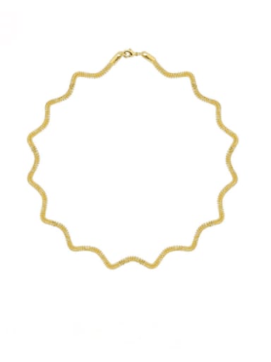 Brass Irregular Minimalist Necklace