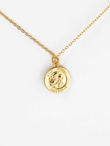 A 18K Gold 925 Sterling Silver Geometric Minimalist Necklace