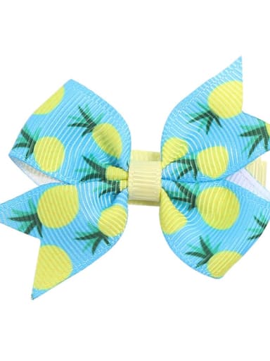 4 pineapple windmill Butterfly Alloy Fabric Cute Bowknot  Multi Color Hair Barrette