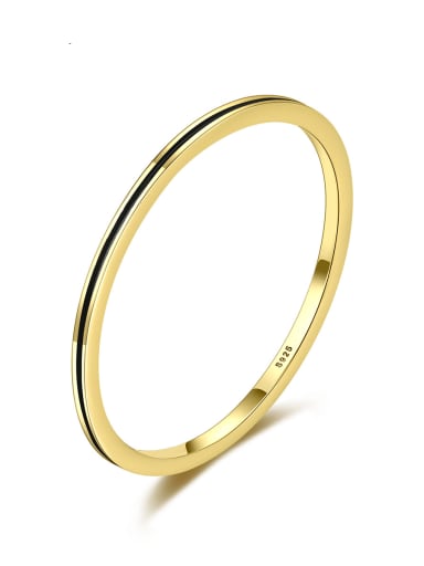 Brass Round Minimalist Band Ring